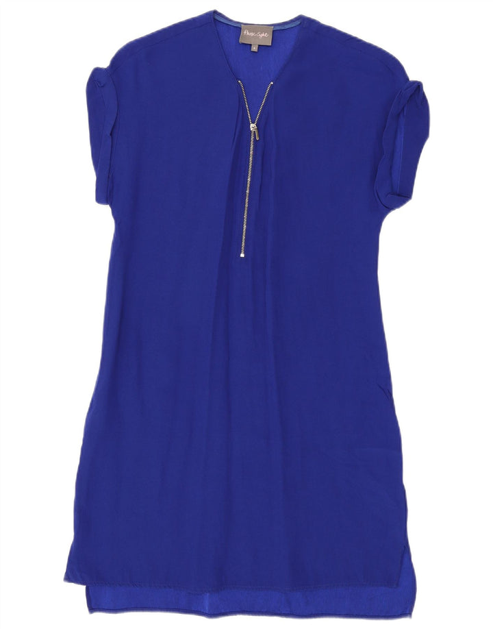 PHASE EIGHT Womens Basic Dress UK 8 Small Blue Viscose