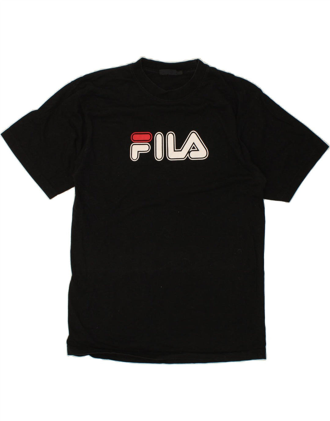 FILA Mens Graphic T-Shirt Top Medium Black Vintage Fila and Second-Hand Fila from Messina Hembry 