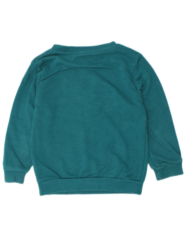 Felpa grafica Adidas da ragazzo, maglione, 3-4 anni, cotone verde