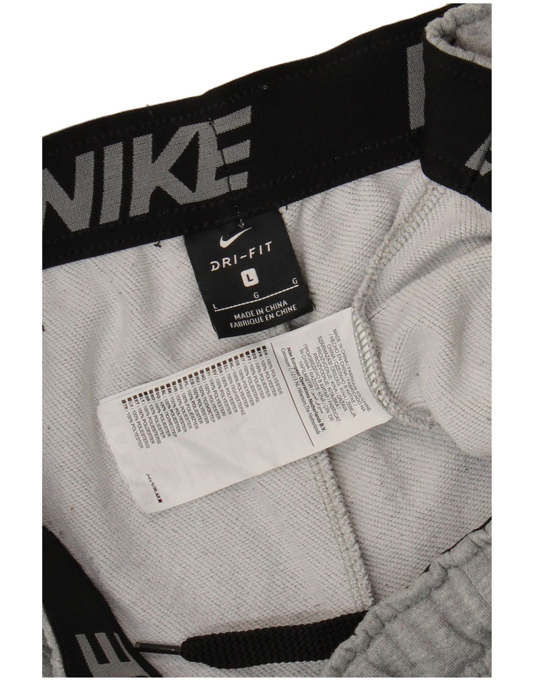 Pantaloni da tuta Nike Dri Fit da uomo, pantaloni da jogging, grandi, in poliestere grigio