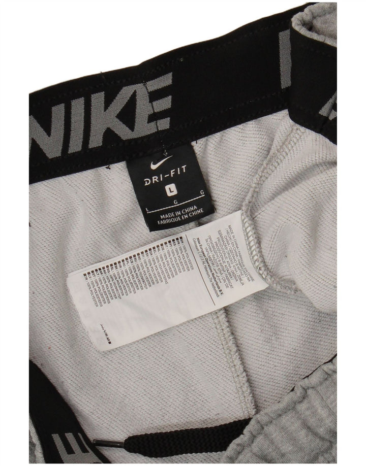 Pantaloni da tuta Nike Dri Fit da uomo, pantaloni da jogging, grandi, in poliestere grigio