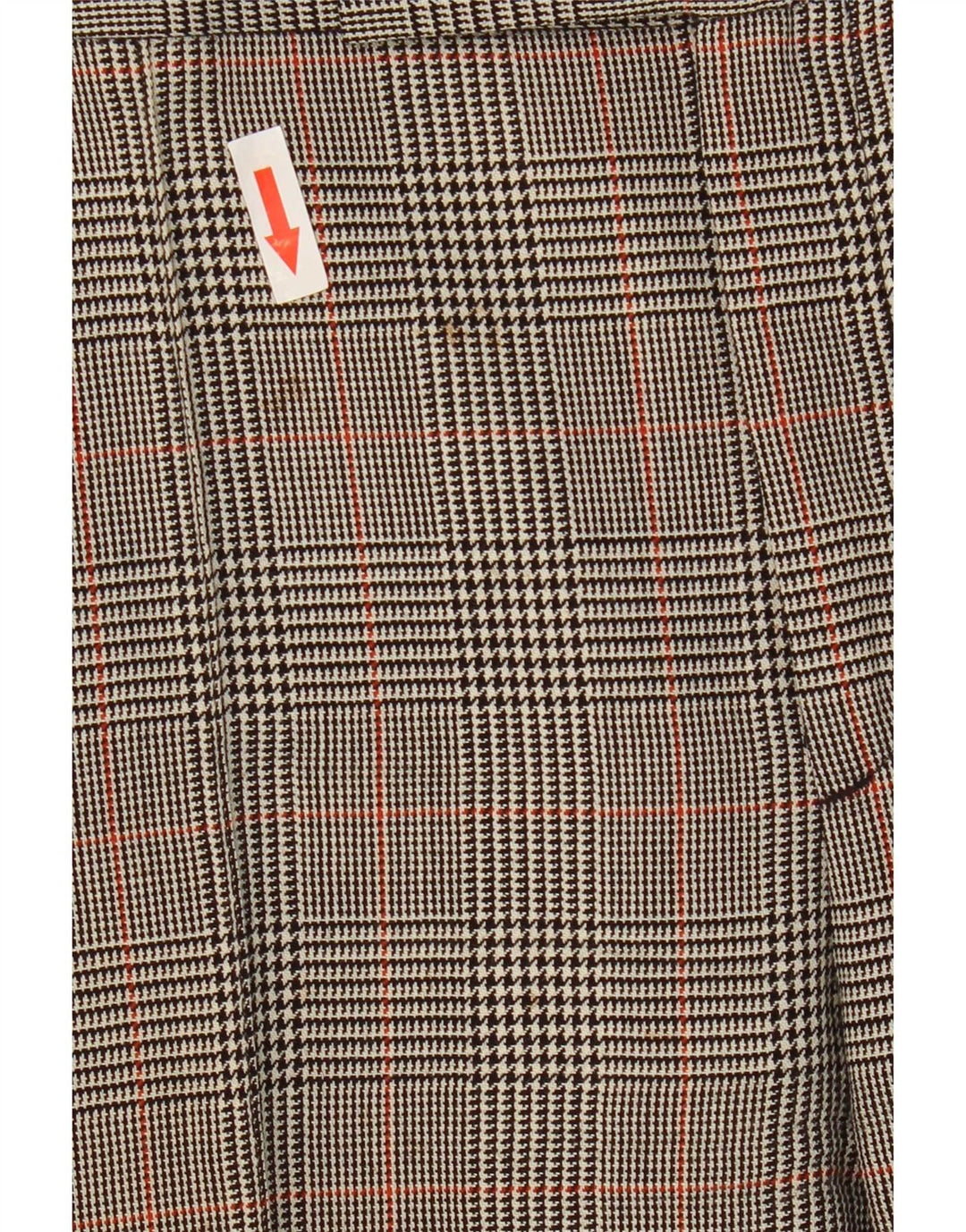 Pantaloni da abito bootcut da donna Zara EU 38 Small W28 L32 Lana pied de poule grigia