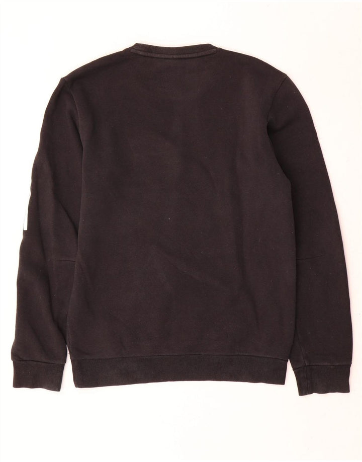 Felpa Adidas Uomo Maglione Piccolo Cotone Nero