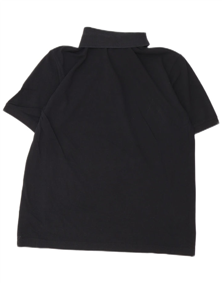 Polo Kappa Uomo Large Nera In Cotone