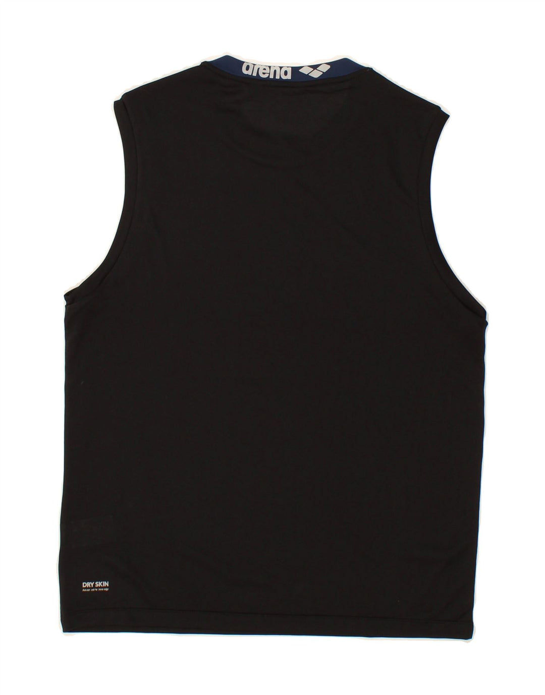 ARENA Mens Vest Top Small Black Polyester Vintage Arena and Second-Hand Arena from Messina Hembry 