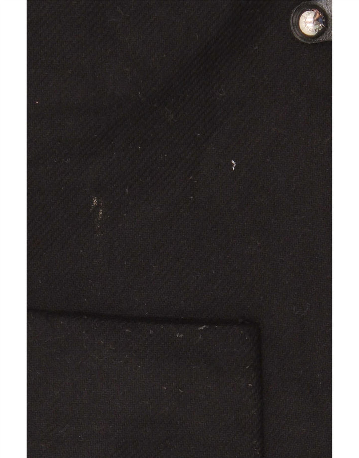 Cappotto oversize con cappuccio da donna Zara UK 10 piccolo in lana nera