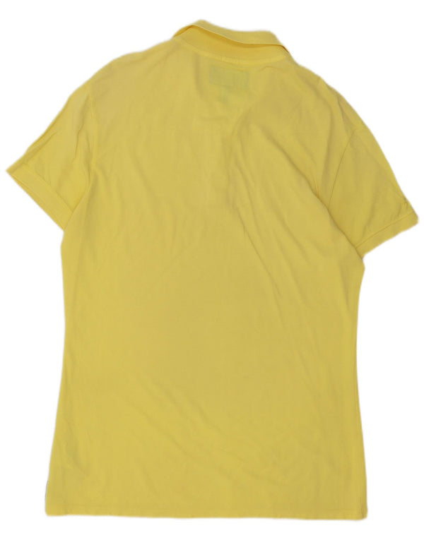 Polo Armani Jeans da uomo Muscle Fit XL in cotone giallo