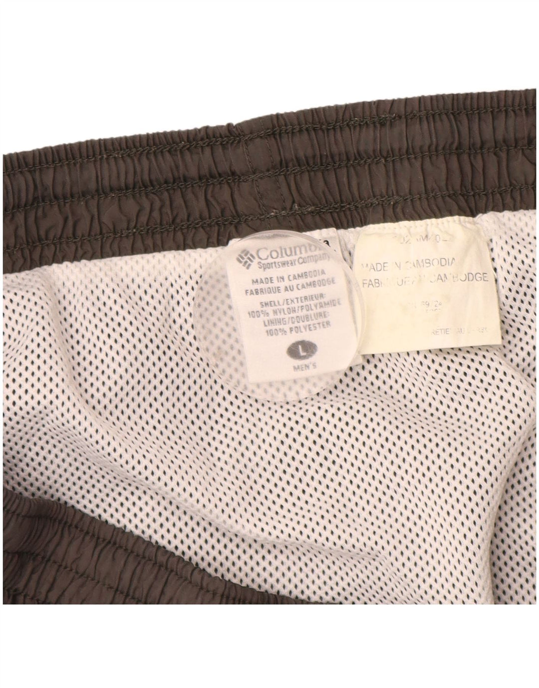 Pantaloncini da bagno Columbia da uomo grandi in poliestere grigio
