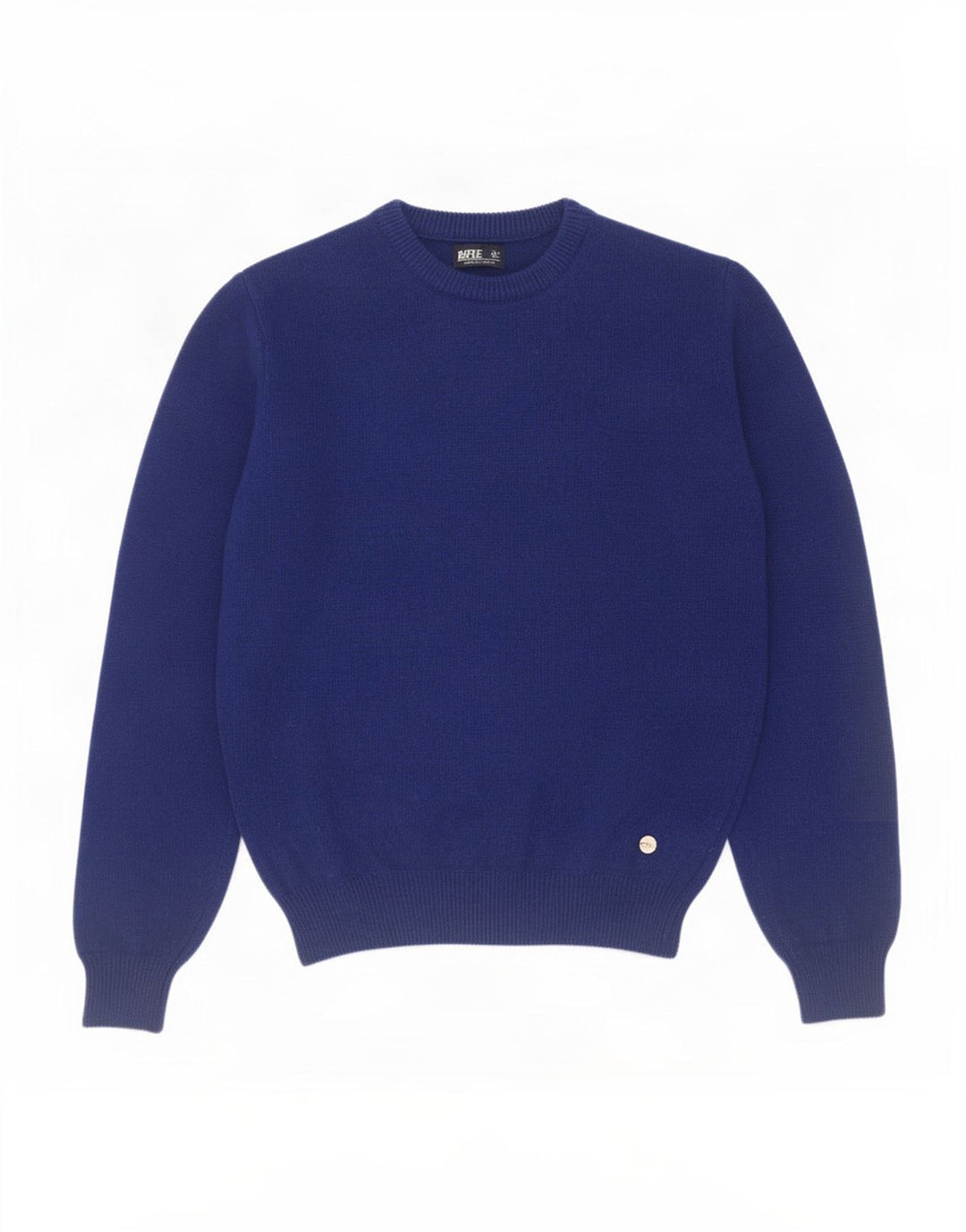 Maglione da uomo girocollo Rifle in lana blu medio