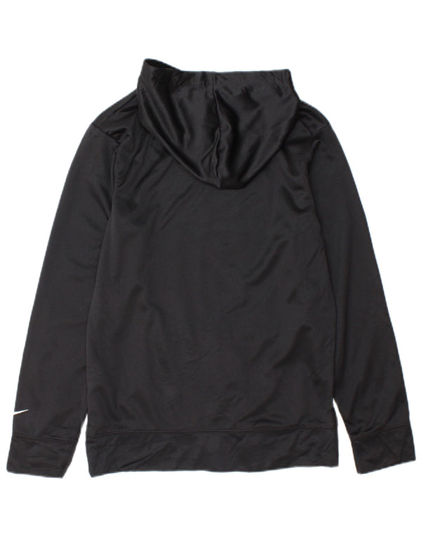 Felpa con cappuccio grafica Nike Dri Fit da ragazzo, 12-13 anni, grande, in poliestere nero