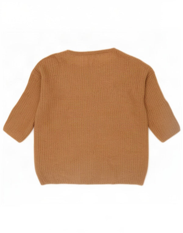 Maglione Zara da donna con scollo a barca con maniche a 3/4 UK 14 Beige medio