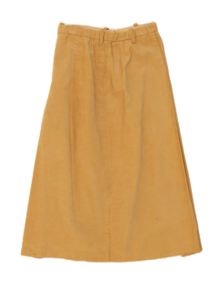 VINTAGE Womens A-Line Skirt W24 XS  Beige Vintage Vintage and Second-Hand Vintage from Messina Hembry 