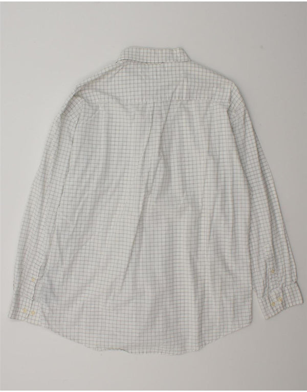 Camicia da uomo Tommy Hilfiger XL in cotone a quadri bianchi