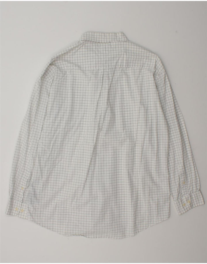 Camicia da uomo Tommy Hilfiger XL in cotone a quadri bianchi