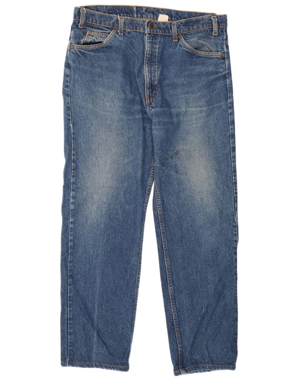 Levi's Uomo 505 Jeans dritti W38 L30 Blu