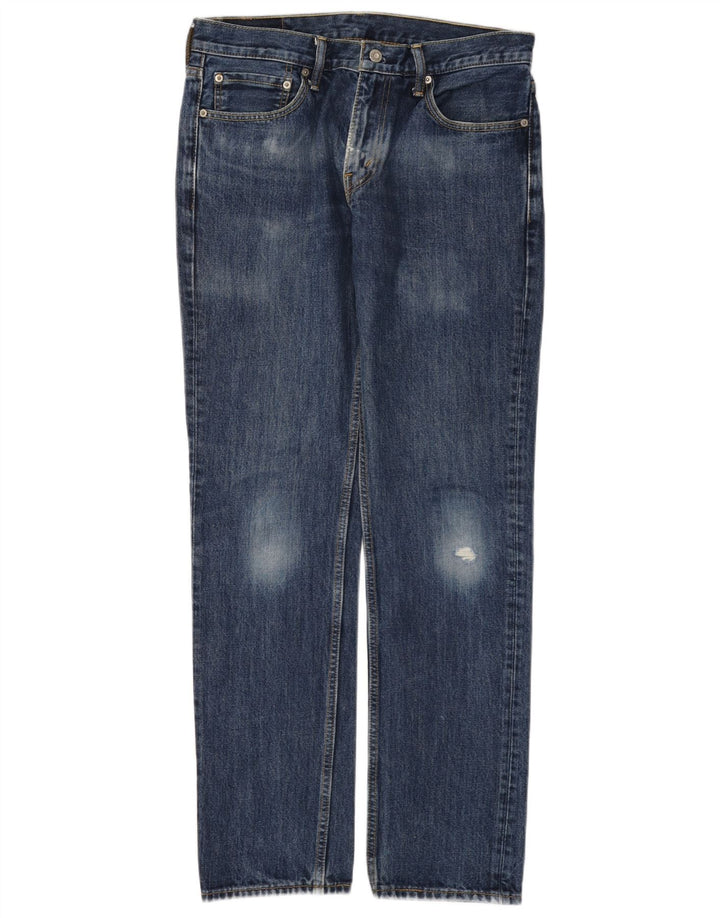 LEVI'S Jeans da uomo 511 slim effetto consumato W32 L29 cotone blu