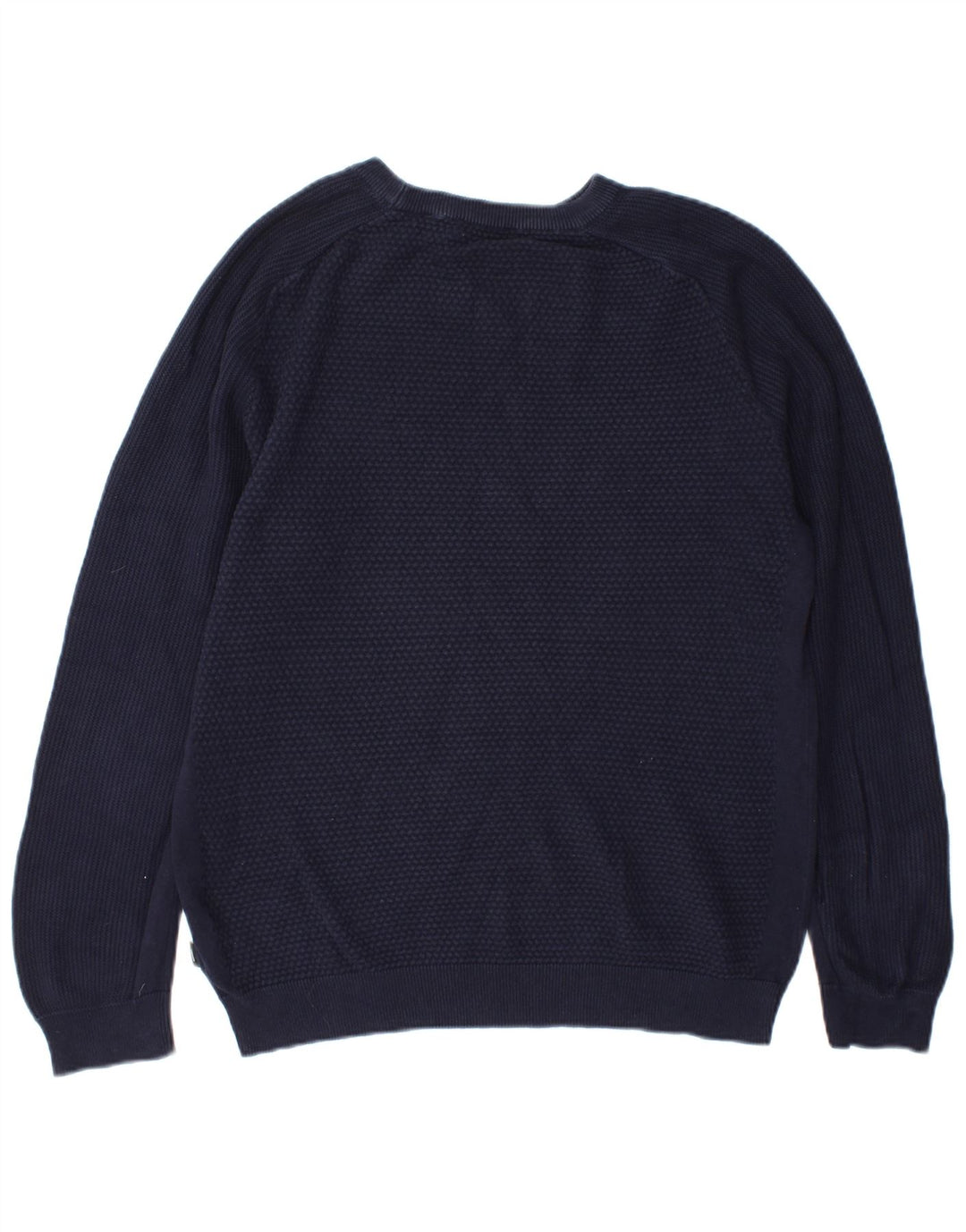 Maglione maglione girocollo da uomo Jack & Jones in cotone blu navy medio