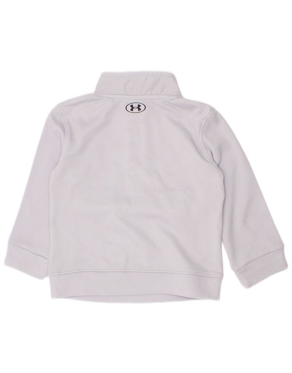 Felpa Under Armour per neonato con grafica con zip e collo, 18-24 mesi, grigia