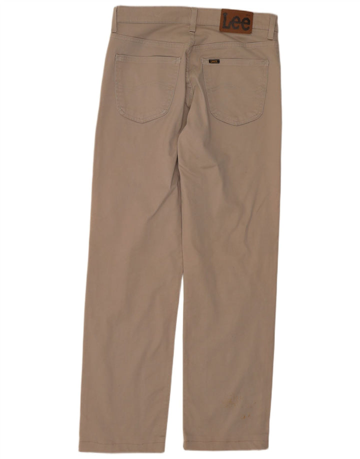 Pantaloni casual dritti da uomo LEE Brooklyn W33 L30 in cotone beige