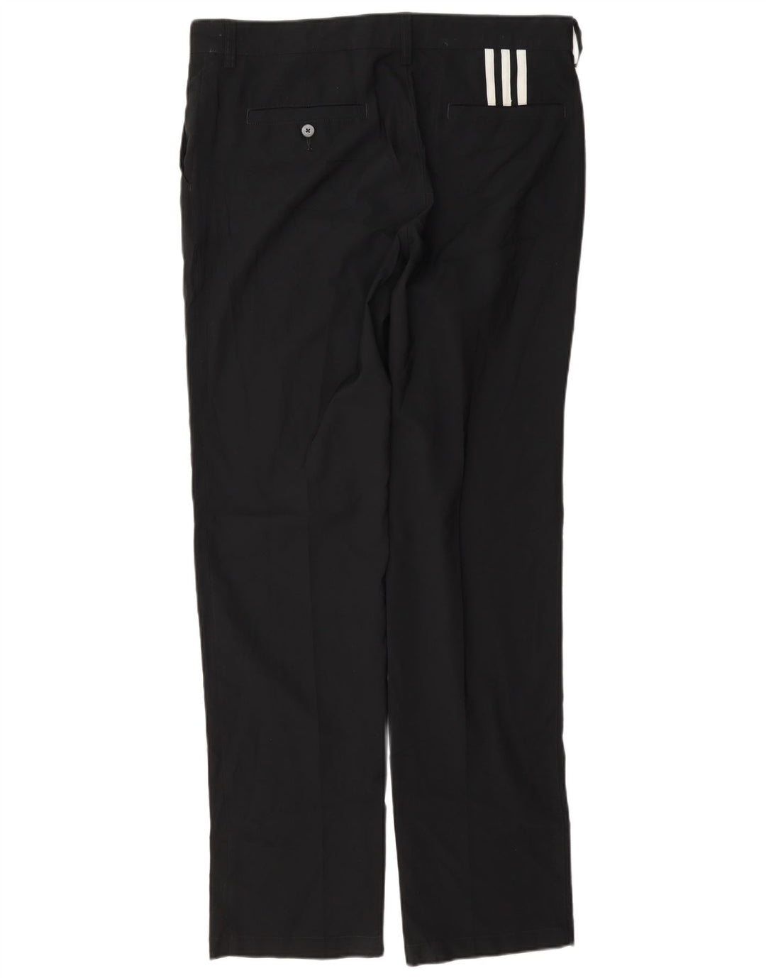 Pantaloni chino dritti Adidas Climalite da uomo W34 L34 poliestere nero