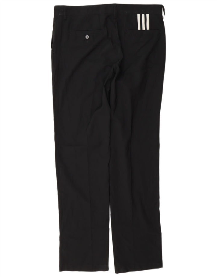 Pantaloni chino dritti Adidas Climalite da uomo W34 L34 poliestere nero