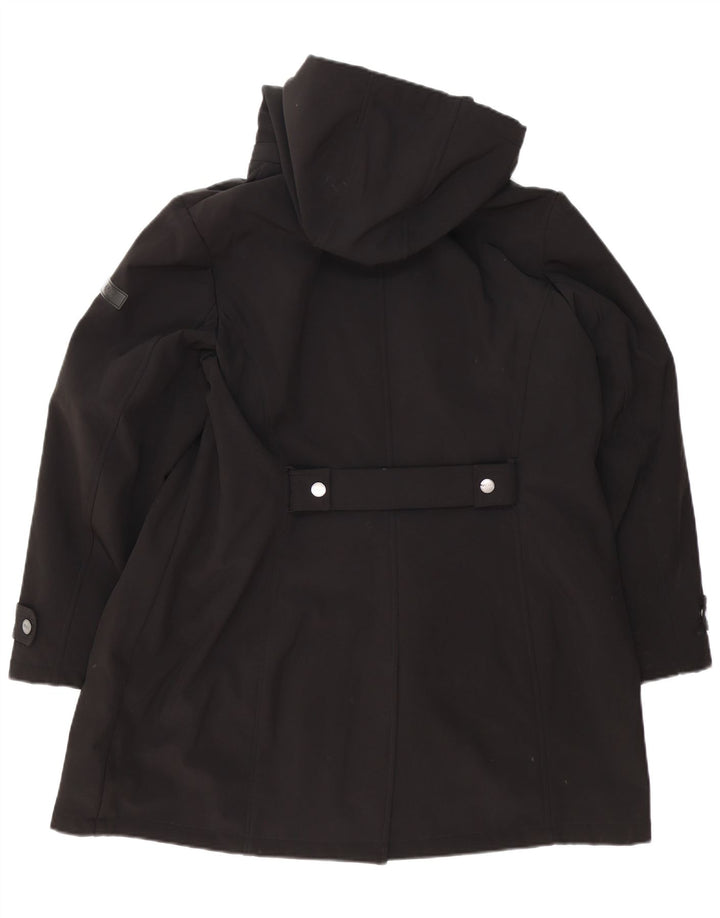 Giacca Parka con cappuccio da donna Dkny UK 18 XL poliestere nero