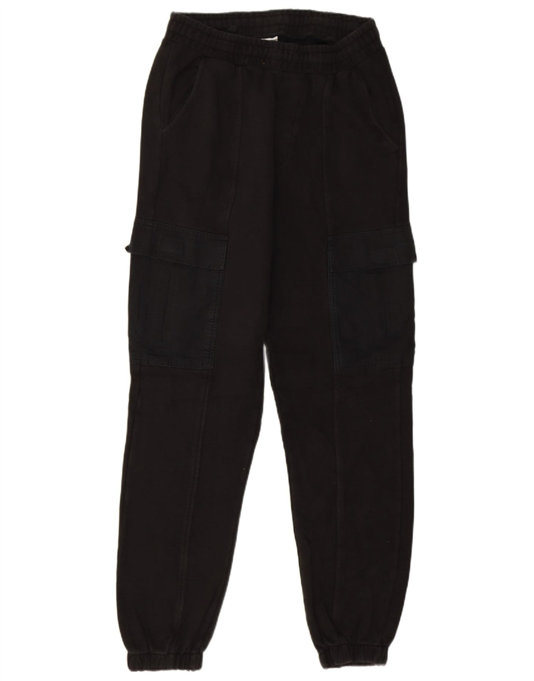 Pantaloni da tuta cargo Zara da uomo, pantaloni da jogging, cotone nero medio