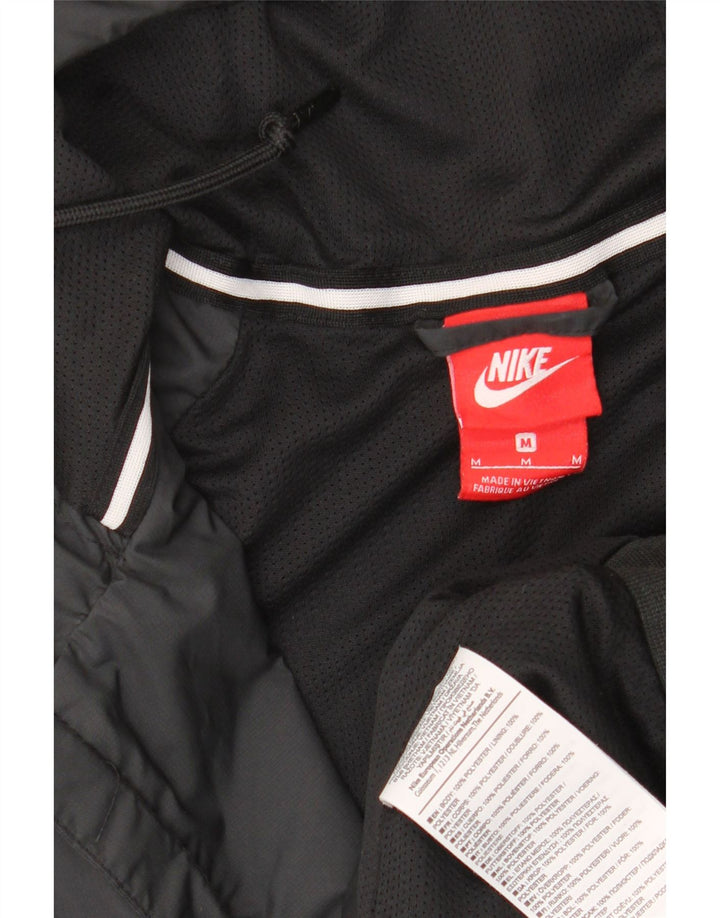 Giacca a vento con cappuccio da uomo NIKE UK 38 poliestere nero medio