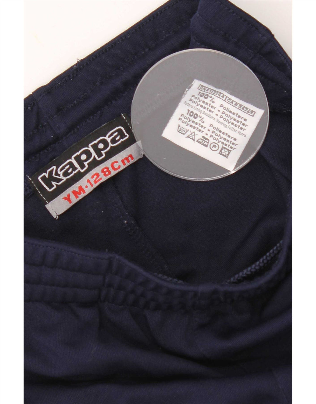 Pantaloncini sportivi Kappa da ragazzo 7-8 anni medio blu navy in poliestere