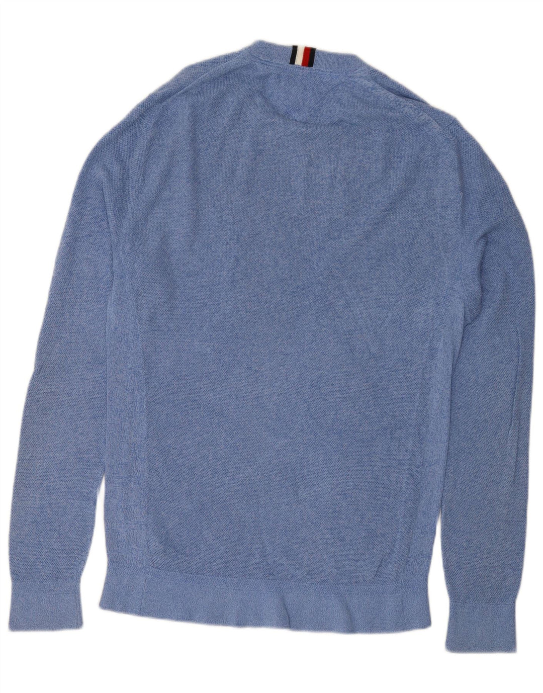 TOMMY HILFIGER Maglione maglione girocollo da uomo grande cotone blu