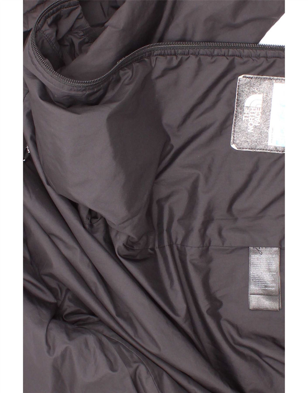 Giacca imbottita con cappuccio grafica per ragazzi The North Face 7-8 anni piccola nera