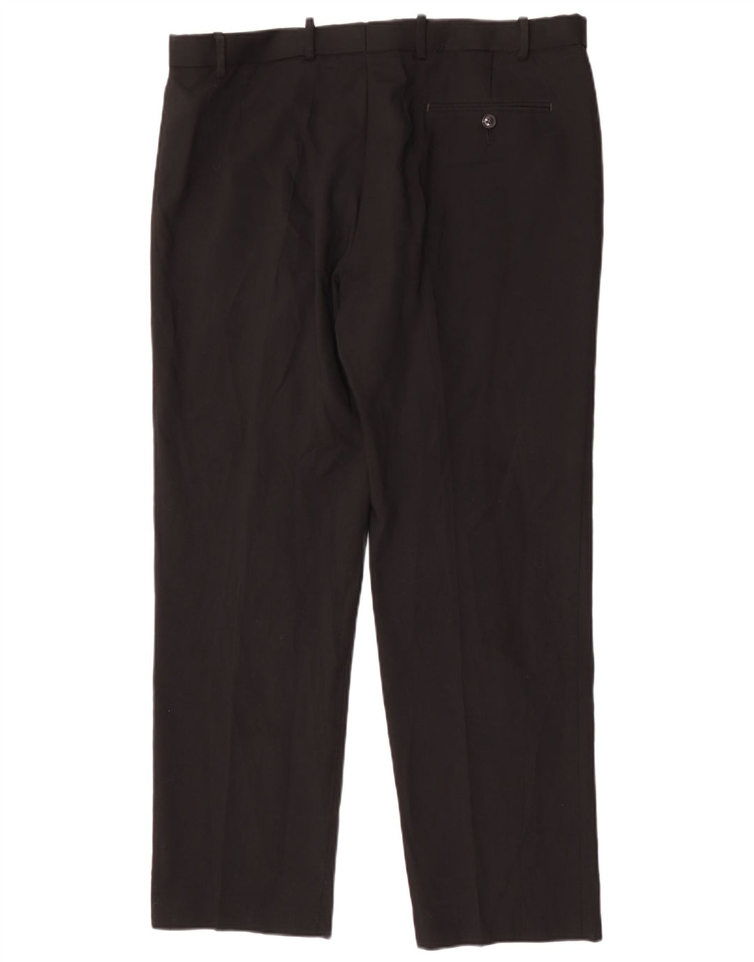 Pantaloni da abito vestibilità regolare da uomo Marks & Spencer W38 L31 lana nera