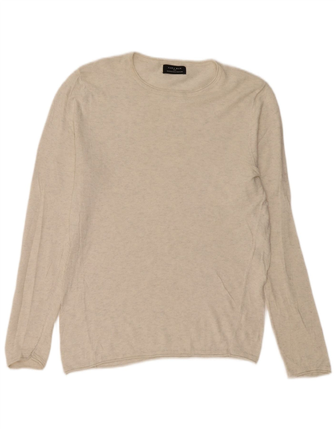 Maglione Zara da uomo con scollo a barca beige medio screziato