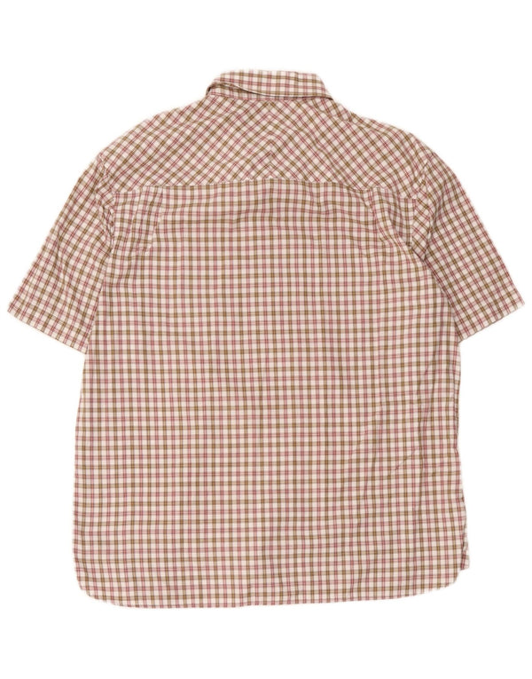 Camicia a maniche corte da uomo Fred Perry XL a quadri multicolore