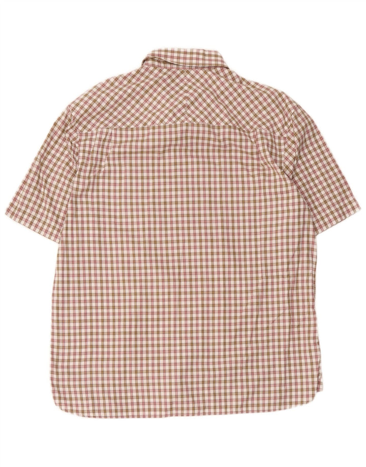 Camicia a maniche corte da uomo Fred Perry XL a quadri multicolore