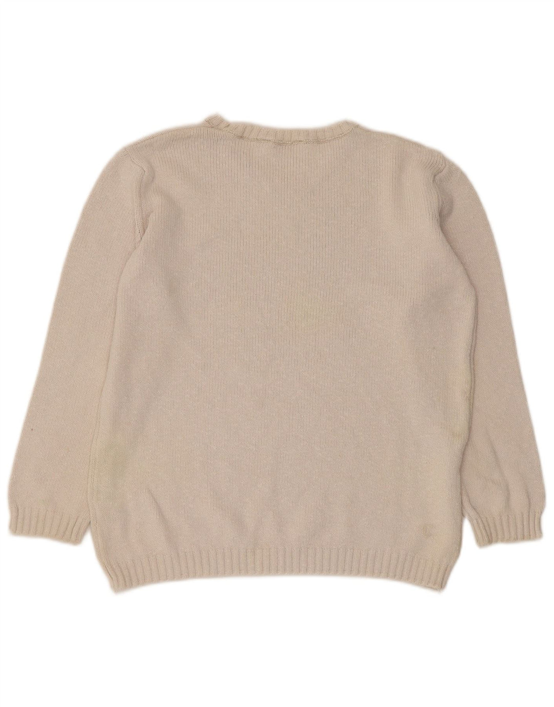 Maglione maglione con scollo a barca da donna Marks & Spencer UK 10 piccolo bianco sporco