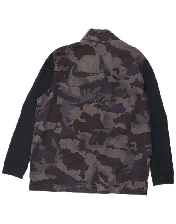 Giacca Nike Graphic Utility da uomo UK 42 XL Navy Blue Camouflage Cotton