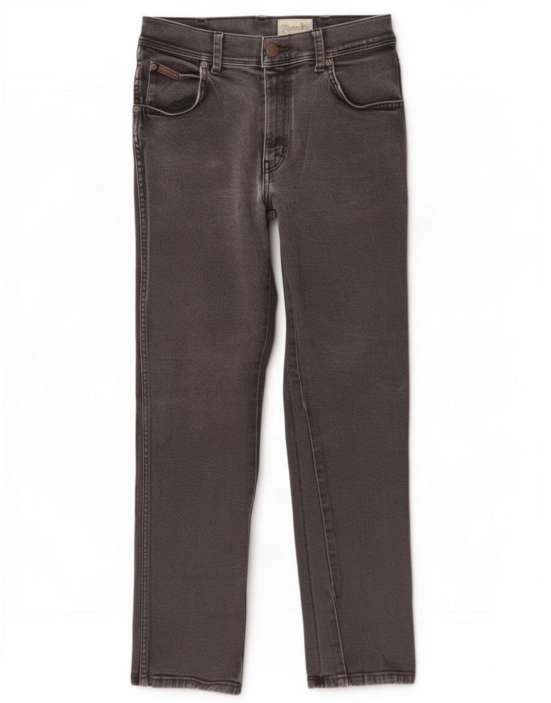 Jeans dritti elasticizzati Texas Wrangler da uomo W32 L30 cotone grigio