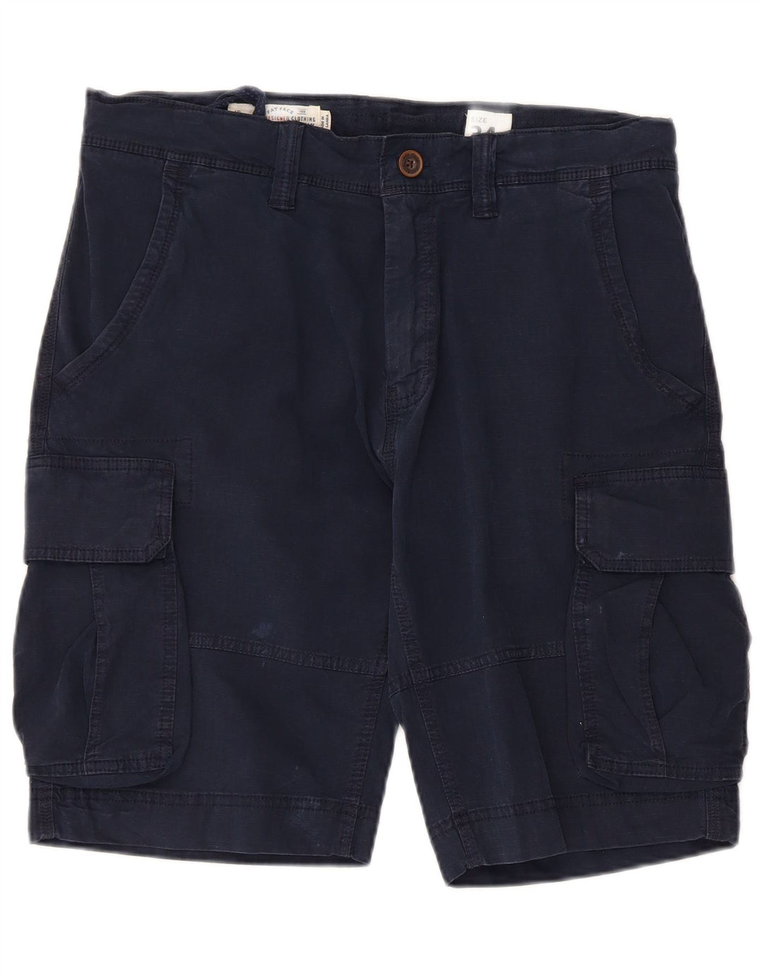 Pantaloncini cargo da uomo Fat Face W34 Large in cotone blu navy