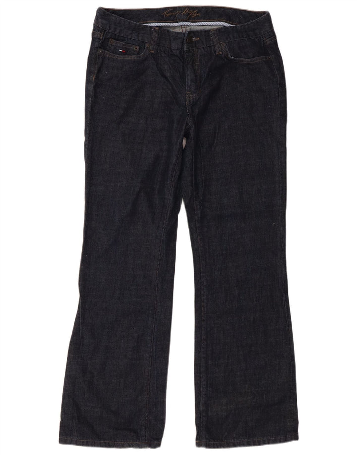 Jeans Bootcut da donna Tommy Hilfiger US 10 Large W31 L30 Cotone blu navy