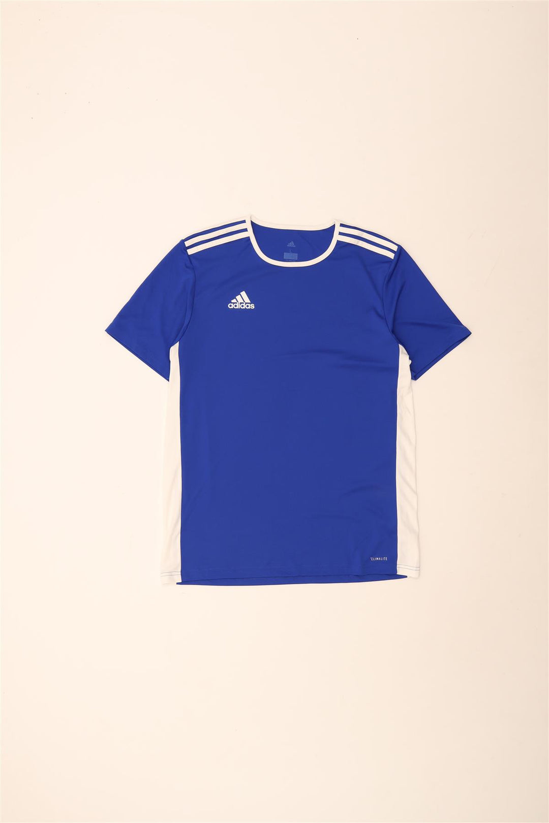 T-shirt Adidas Climalite da uomo, grande, in poliestere color block blu