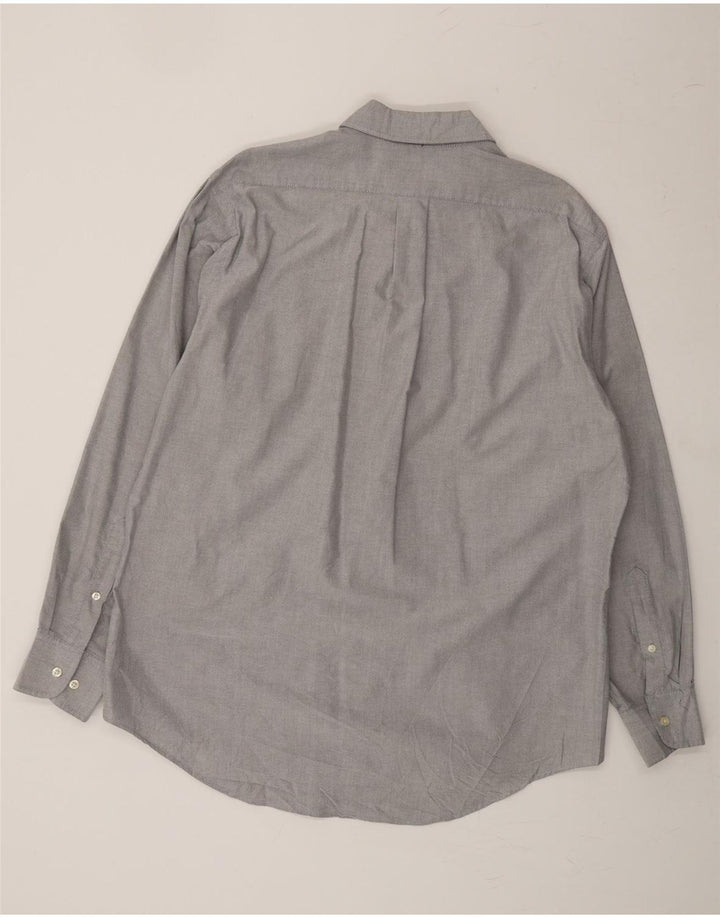 CHAPS Mens Wrinkle Free Shirt Size 16 1/2 Large Grey Cotton Vintage Chaps and Second-Hand Chaps from Messina Hembry 