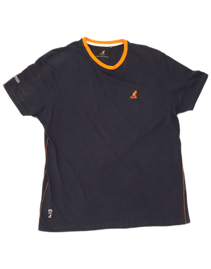 T-shirt da uomo Kangol Top XL in cotone blu navy