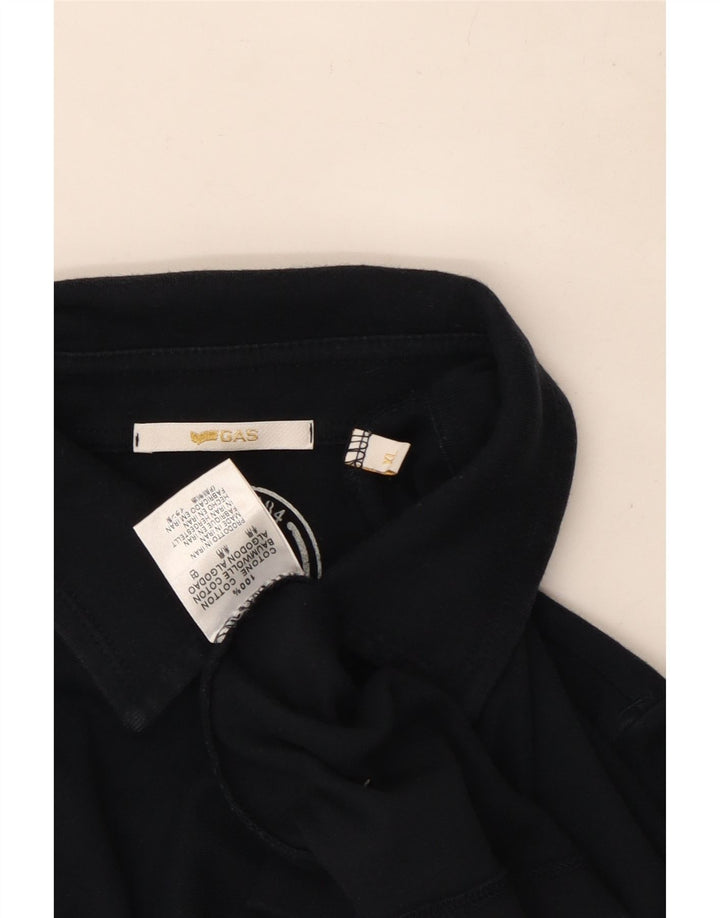 Polo da uomo Gas XL in cotone blu navy