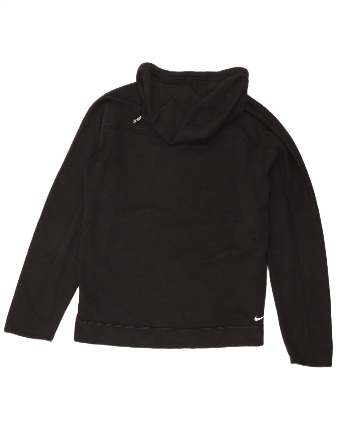 Felpa con cappuccio grafica Nike Dri Fit da uomo in cotone nero medio