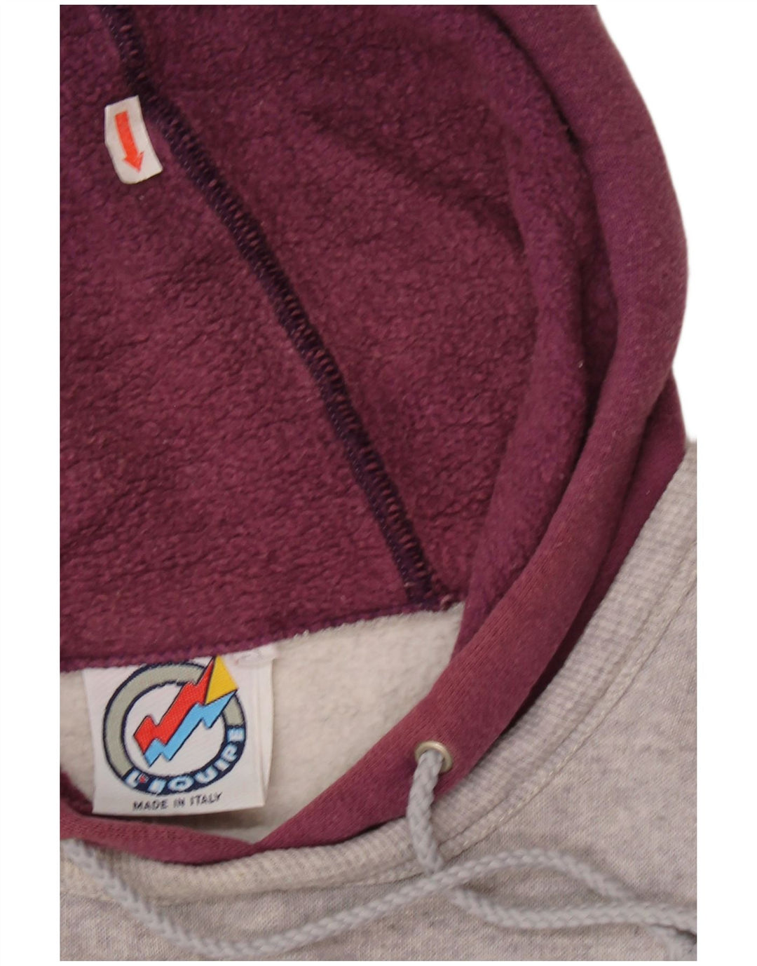 Felpa con cappuccio grafica ampia da donna L'Equipe UK 20 2XL cotone grigio