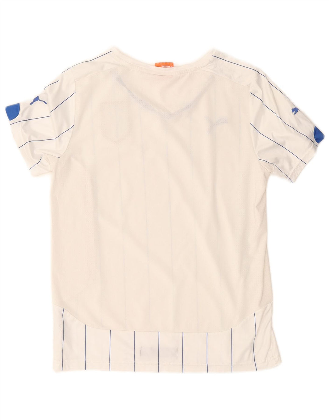 T-shirt PUMA bambino Italia 11-12 anni poliestere a righe bianche