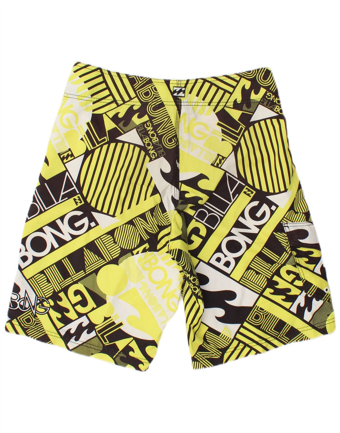 Pantaloncini da bagno grafici da uomo Billabong Poliestere geometrico giallo medio