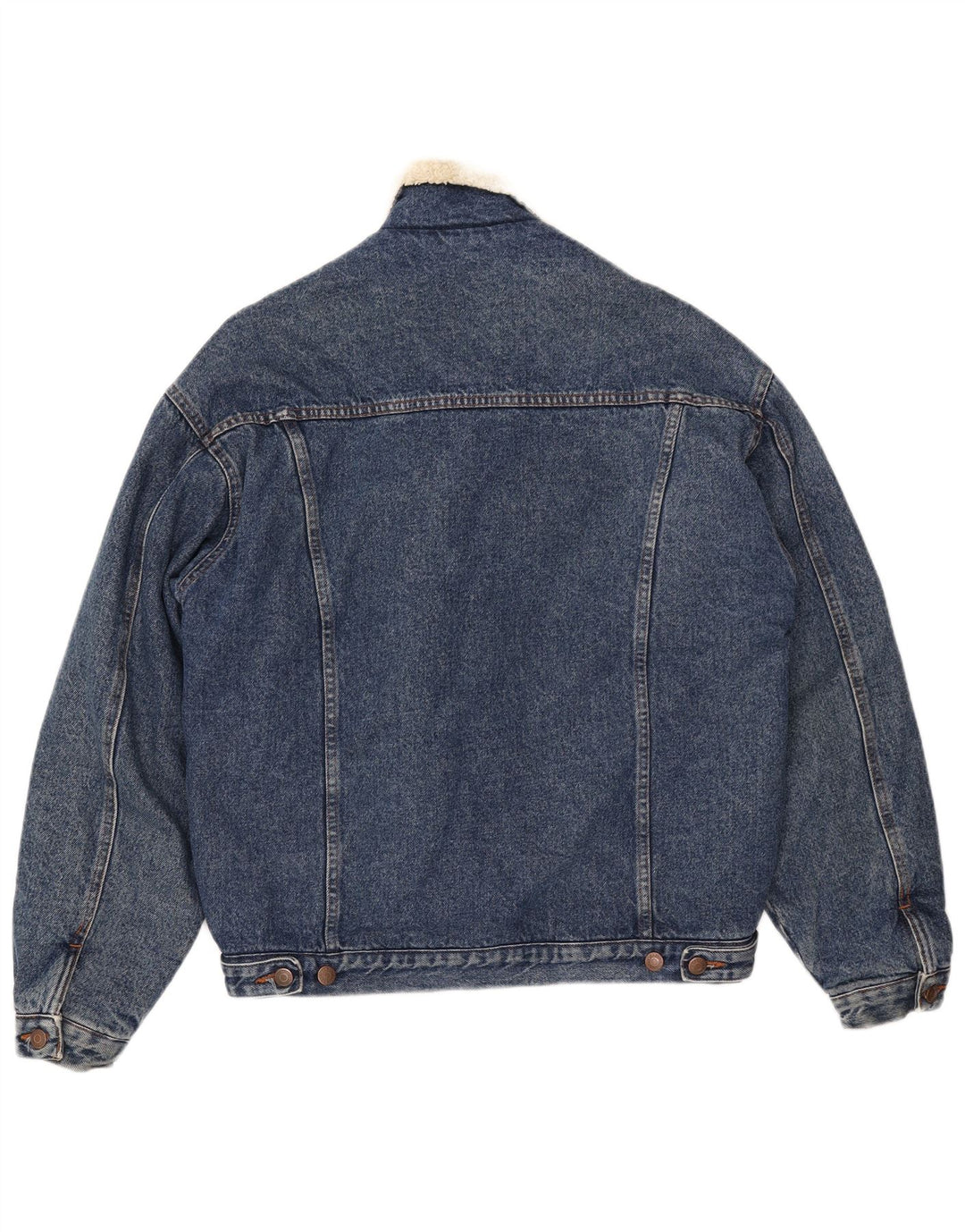 CASUCCI Giacca in denim Sherpa da uomo UK 38 Cotone blu medio