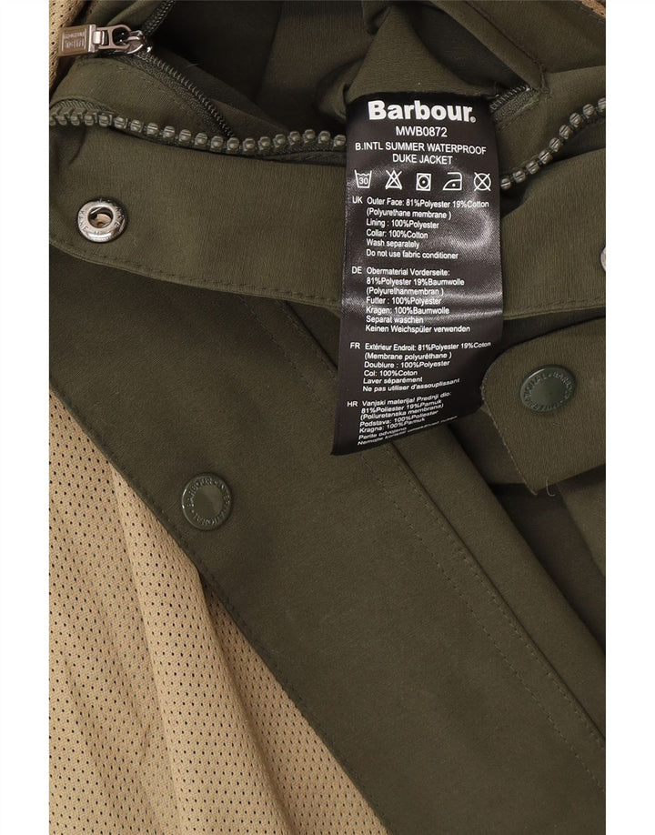 Giacca da uomo Barbour Utility UK 38 Poliestere kaki medio